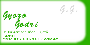 gyozo godri business card
