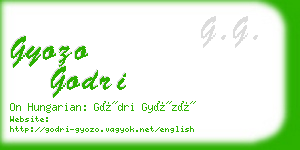 gyozo godri business card